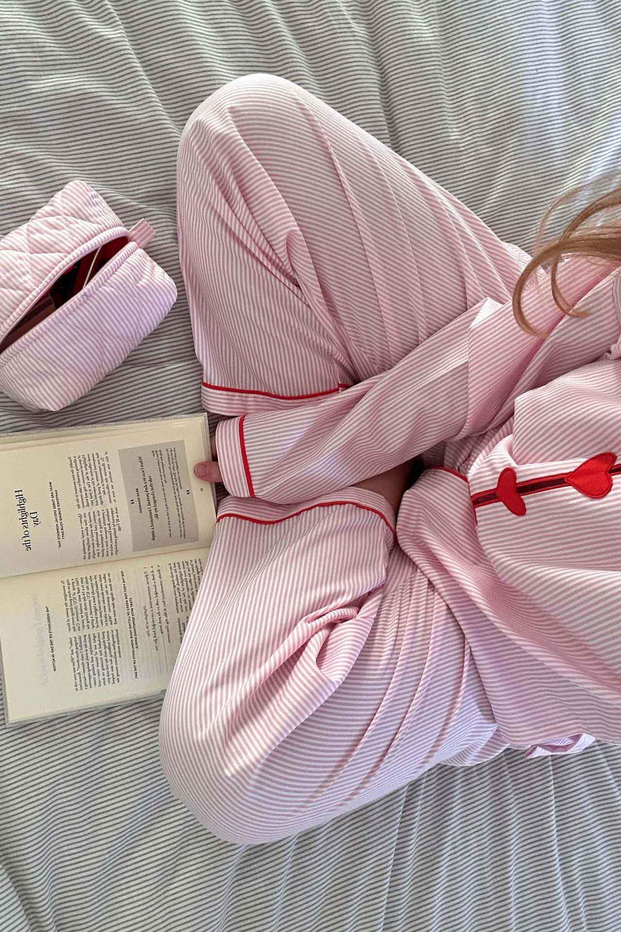 Merel™ | Pink Heart Pajama Set
