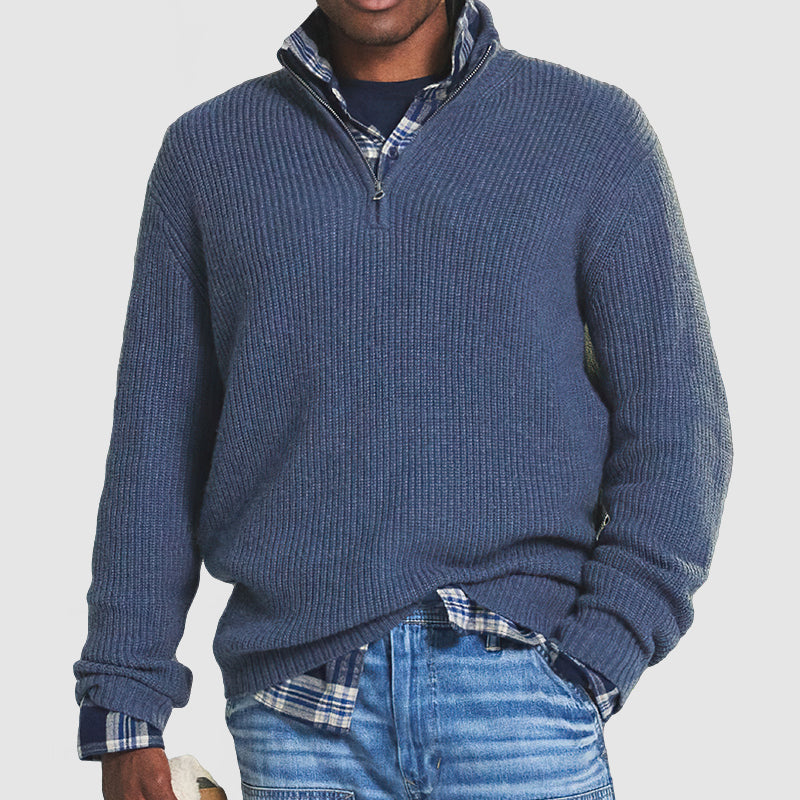 Hannes Casual Sweater met rits