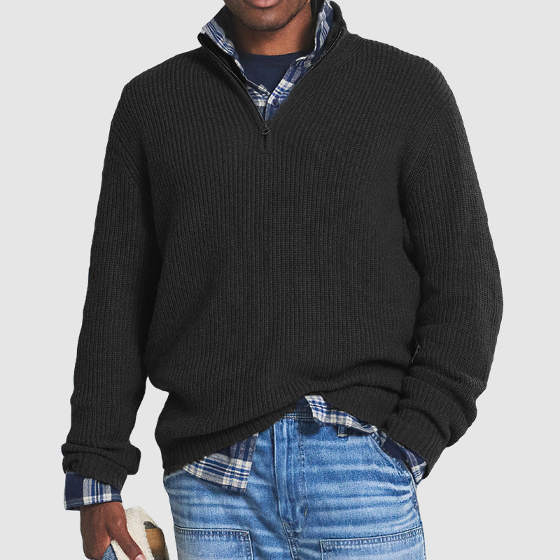 Hannes Casual Sweater met rits